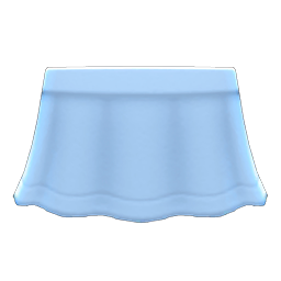 Animal Crossing Items Flare Skirt Light blue