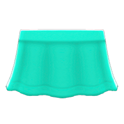 Animal Crossing Items Flare Skirt Mint