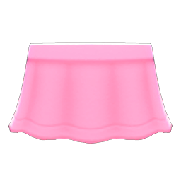 Animal Crossing Items Flare Skirt Pink