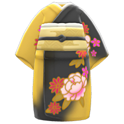 Animal Crossing Items Flashy Kimono Gold