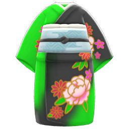 Animal Crossing Items Flashy Kimono Green