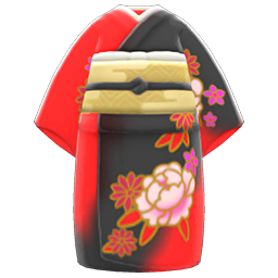 Animal Crossing Items Flashy Kimono Red