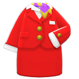 Animal Crossing Items Flight-crew Uniform Red