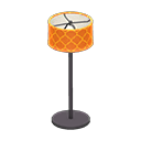 Animal Crossing Items Floor Lamp Black / Orange design