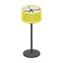 Animal Crossing Items Floor Lamp Black / Yellow design