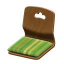 Animal Crossing Items Floor Seat Natural / Pale grass green