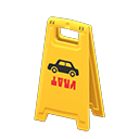 Animal Crossing Items Floor Sign No Parking