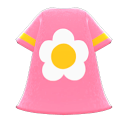 Animal Crossing Items Flower-print Dress Pink