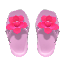 Animal Crossing Items Flower Sandals Pink