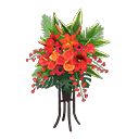 Animal Crossing Items Flower Stand Red