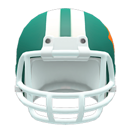 Football Helmet Green