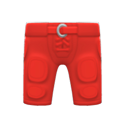 Animal Crossing Items Football Pants Red