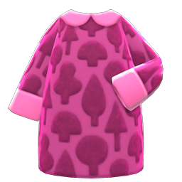 Forest-print Dress Pink