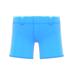 Animal Crossing Items Formal Shorts Light blue