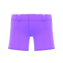 Animal Crossing Items Formal Shorts Purple