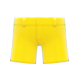 Animal Crossing Items Formal Shorts Yellow