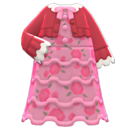 Animal Crossing Items Frilly Dress Pink