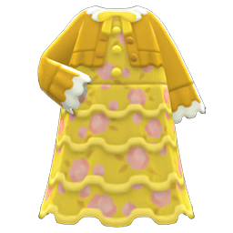 Animal Crossing Items Frilly Dress Yellow