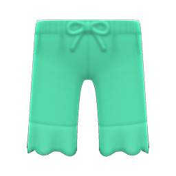 Animal Crossing Items Frilly Pants Mint