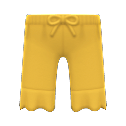 Animal Crossing Items Frilly Pants Yellow