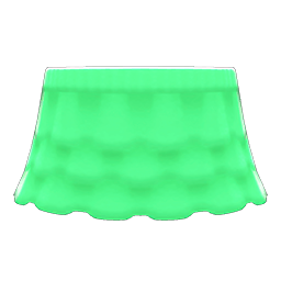 Animal Crossing Items Frilly Skirt Green