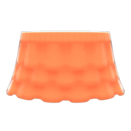 Animal Crossing Items Frilly Skirt Orange