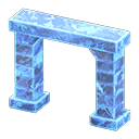 Animal Crossing Items Frozen Arch Ice blue