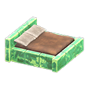 Animal Crossing Items Frozen Bed Ice green / Brown