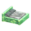 Animal Crossing Items Frozen Bed Ice green / Gray