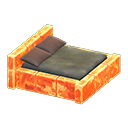 Animal Crossing Items Frozen Bed Ice orange / Dark brown