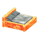 Animal Crossing Items Frozen Bed Ice orange / Gray