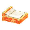 Animal Crossing Items Frozen Bed Ice orange / White