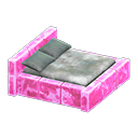 Animal Crossing Items Frozen Bed Ice pink / Gray