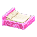 Animal Crossing Items Frozen Bed Ice pink / White