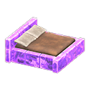Animal Crossing Items Frozen Bed Ice purple / Brown