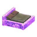 Animal Crossing Items Frozen Bed Ice purple / Dark brown