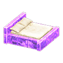 Animal Crossing Items Frozen Bed Ice purple / White