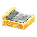 Animal Crossing Items Frozen Bed Ice yellow / Gray