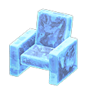 Animal Crossing Items Frozen Chair Ice blue