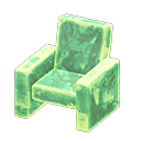 Animal Crossing Items Frozen Chair Ice green