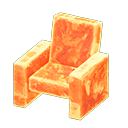 Animal Crossing Items Frozen Chair Ice orange