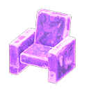 Animal Crossing Items Frozen Chair Ice purple