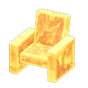 Animal Crossing Items Frozen Chair Ice yellow