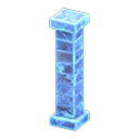 Animal Crossing Items Frozen Pillar Ice blue