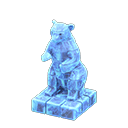 Animal Crossing Items Frozen Sculpture Ice blue