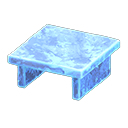 Animal Crossing Items Frozen Table Ice blue