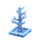 Animal Crossing Items Frozen Tree Ice blue