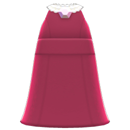 Animal Crossing Items Full-length Dress With Pearls Berry red