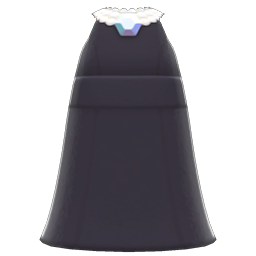 Animal Crossing Items Full-length Dress With Pearls Black