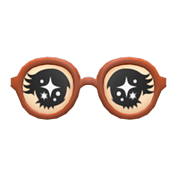 Animal Crossing Items Funny Glasses Brown